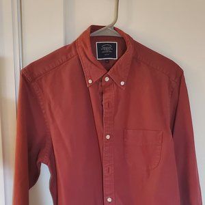 Burgundy Button Down Oxford